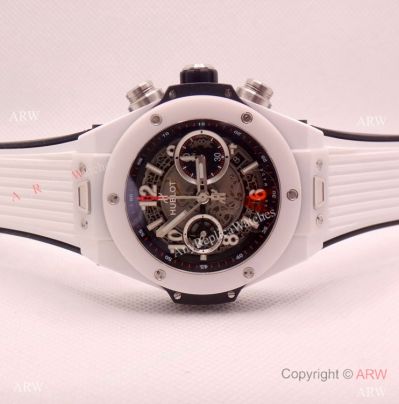 Super Clone Hublot Big Bang Unico White Ceramic Men Watch HUB1220 Movement